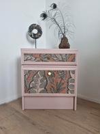 Gerestyled nachtkastje, Huis en Inrichting, Kasten | Ladekasten, 1 of 2 laden, Minder dan 100 cm, 25 tot 50 cm, 50 tot 100 cm