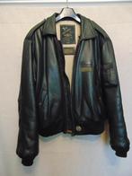 NICKELSON Leather Flying Jacket, Kleding | Heren, Zwart, Nickelson, Maat 56/58 (XL), Ophalen of Verzenden