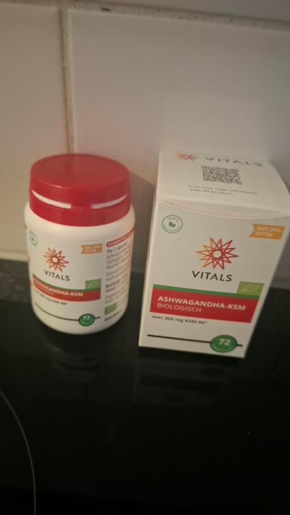 Ashwagndha Vitals-  ksm 66 biologisch, Sport en Fitness, Gezondheidsproducten en Wellness, Ophalen of Verzenden, Nieuw, Overige typen