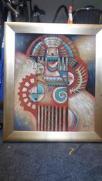 een kleurrijk schilderij, Antiek en Kunst, Kunst | Schilderijen | Modern, Ophalen