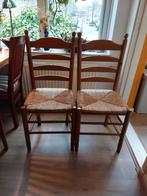 Twee rieten knopstoelen, Ophalen, Gebruikt, Twee, Bruin