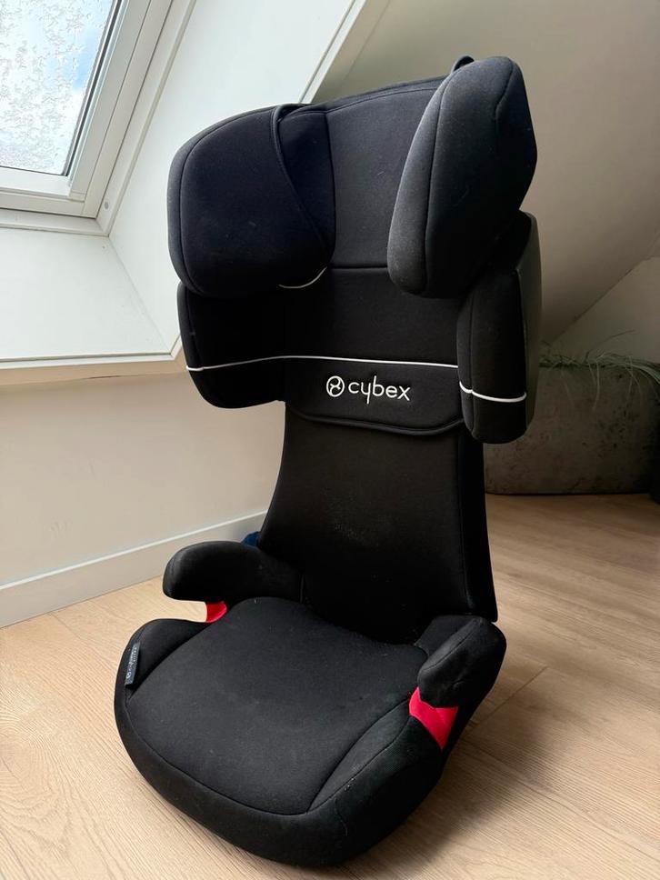 Cybex Autostoel Solution X2-Fix Pure Black (15-36 kg), Kinderen en Baby's, Autostoeltjes, Zo goed als nieuw, Overige merken, 15 t/m 36 kg