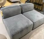 Montel Bruno 1-zits (twee stuks) - Grijs/Blauw, Ophalen, Zo goed als nieuw, Stof