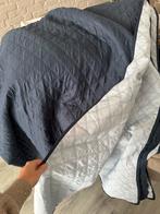 Sprei blauw lits-jumeaux, Ophalen, Zo goed als nieuw, Blauw, Vierkant