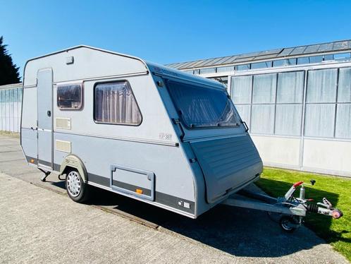 Kip Ecu-Line 38T met luifel, Caravans en Kamperen, Caravans, Particulier, tot en met 3, 500 - 750 kg, Standaardzit, Kip, Dwarsbed
