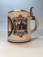 Mettlach antieke bierpul uit Keulen, Antiek en Kunst, Antiek | Keramiek en Aardewerk, Ophalen of Verzenden