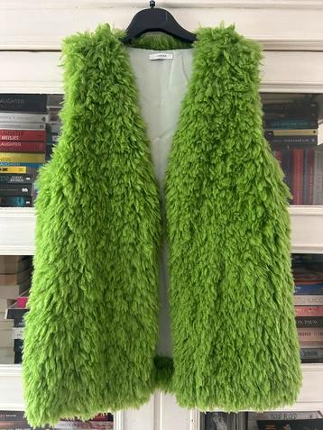LUMINA fakefur gilet appeltjesgroen S/M en M/L beschikbaar voor biedingen