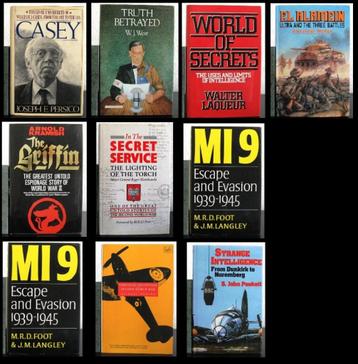 [Spionage] Partij 10 boeken Spionage Tweede Wereldoorlog beschikbaar voor biedingen