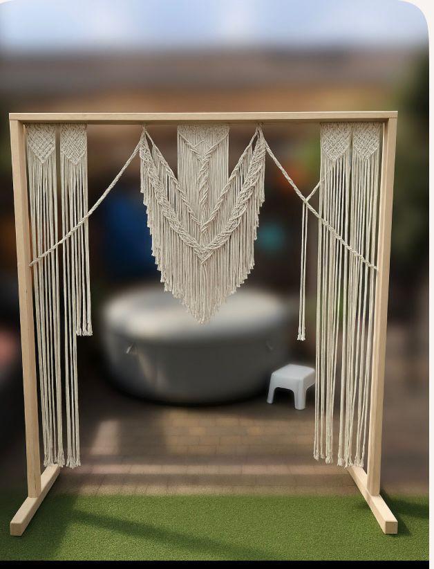 Backdrop bruiloft, Hobby en Vrije tijd, Feestartikelen | Verhuur, Zo goed als nieuw, Geboorte of Huwelijk, Ophalen