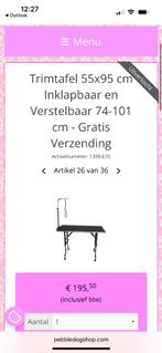 Trimtafel 55x95, Ophalen, Gebruikt, Onbekend, Onbekend