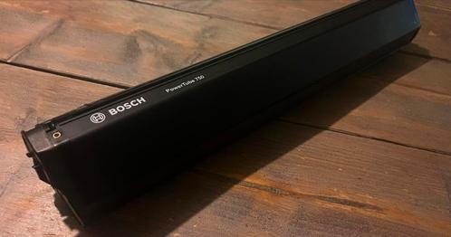 Bosch Powertube 750. Verticaal. Fietsaccu gebruikt. Bieden!, Fietsen en Brommers, Fietsaccessoires | Fietsaccu's, Zo goed als nieuw