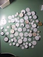 Groot lot met antieke emaille wijzerplaten / zakhorloges, Ophalen of Verzenden, Zilver