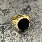 14k gouden ring zegelring onyx steen, Sieraden, Tassen en Uiterlijk, Ringen, Ophalen of Verzenden