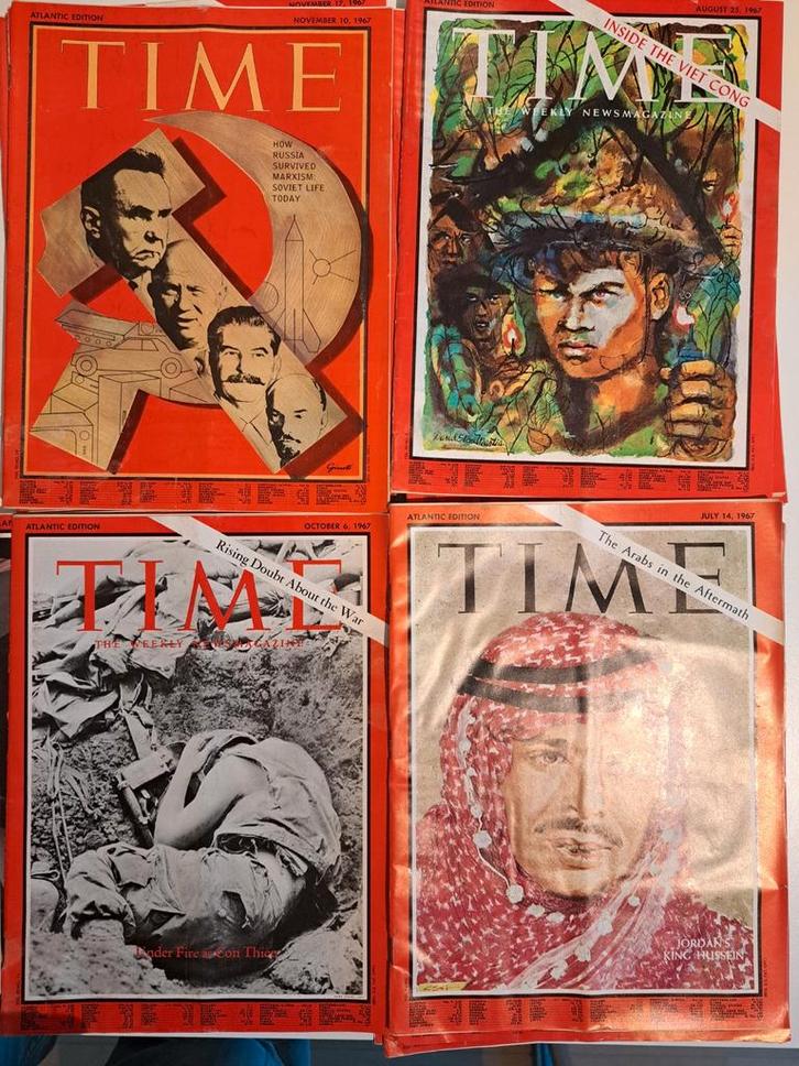 Time Magazine Jaren 60 - 21 Stuks, Boeken, Tijdschriften en Kranten, Ophalen of Verzenden