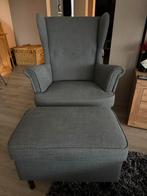 Ikea stoel en de hocker, Huis en Inrichting, Fauteuils, Ophalen, Minder dan 75 cm, Stof, 50 tot 75 cm