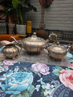 Antiek Zilveren Theeservies Silver Plated England, Antiek en Kunst, Ophalen