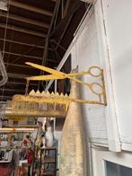 Wow! Oud Barber kapper metalen uithang sign, Ophalen, Reclamebord
