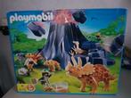 Playmobil 4170 dinosauriërs triceratops,  vulkaan, Ophalen of Verzenden, Zo goed als nieuw, Complete set