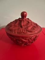 CINNABAR. —  RED BOX. —  CHINA., Antiek en Kunst, Ophalen of Verzenden