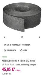 Borderrand kunstof nieuw, Ophalen, Kunststof, 200 cm of meer, Zo goed als nieuw