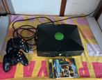 Xbox spelcomputer Original, Ophalen of Verzenden, Zo goed als nieuw, Met 2 controllers