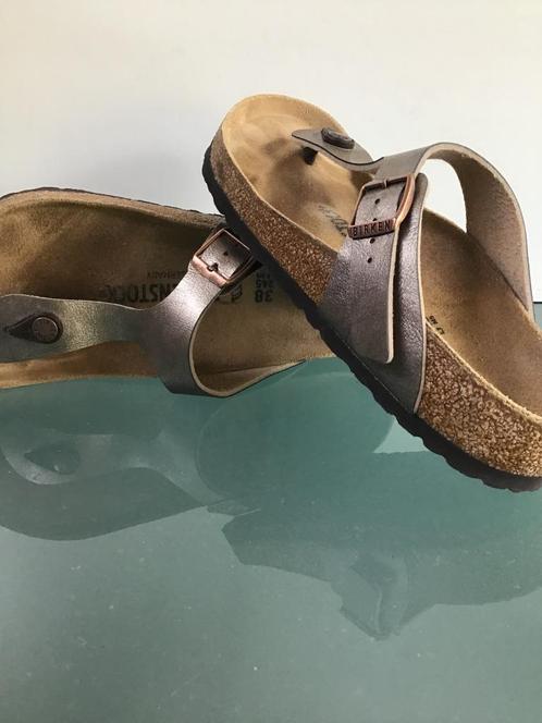 GRATIS VERZENDEN | BIRKENSTOCK Nieuwe bronzen slippers 38, Kleding | Dames, Schoenen, Nieuw, Slippers, Overige kleuren, Verzenden