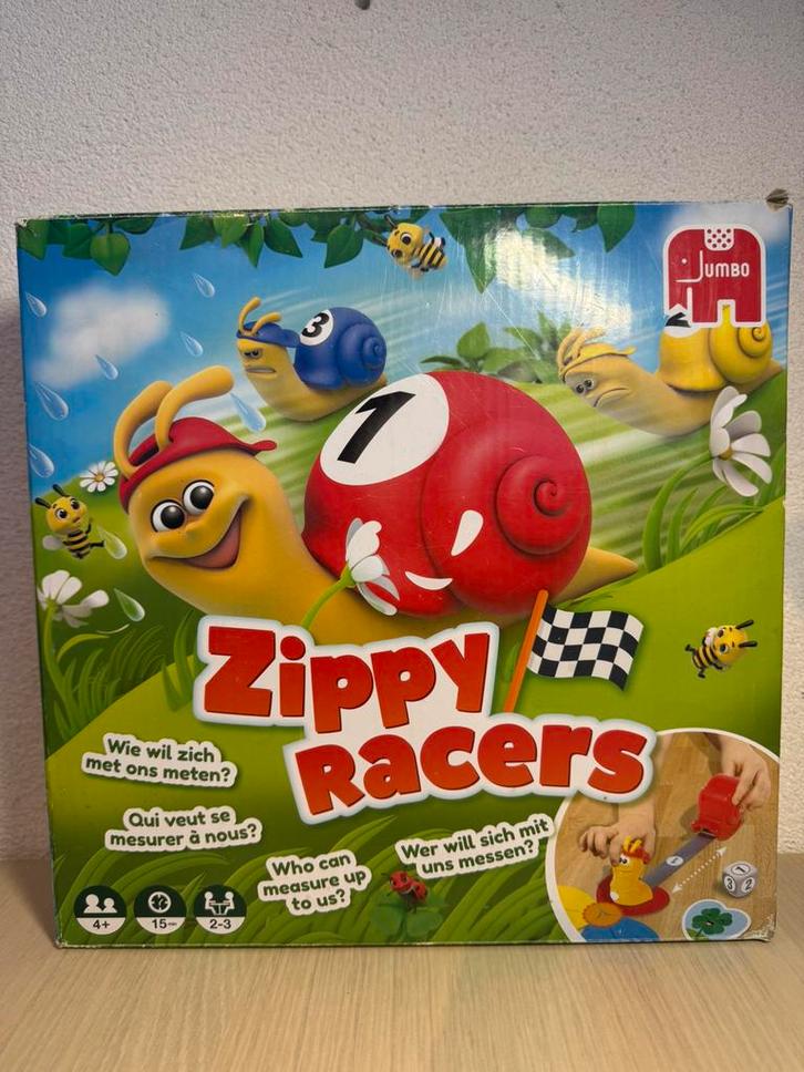 Zippy Racer - spel van Jumbo, Hobby en Vrije tijd, Gezelschapsspellen | Bordspellen, Gebruikt, Een of twee spelers, Ophalen of Verzenden
