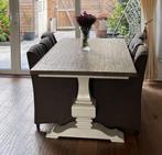 Eettafel (met of zonder stoelen), Ophalen, Gebruikt, 100 tot 150 cm, Eikenhout