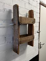 Steenmal wandrek 2 bakjes Railway sloophout India 60 cm rek, Verburgt Vintage, Nieuw, Ophalen of Verzenden, https://verburgtvintage.nl/#contact