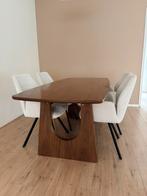 Walnoot japandi eettafel, Huis en Inrichting, Tafels | Eettafels, Ophalen, 200 cm of meer, 50 tot 100 cm, Zo goed als nieuw