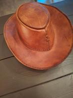 Leren hoed, Onbekend, Hoed, Zo goed als nieuw, One size fits all