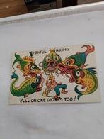 FISFUL  ' THINKING.  ALL  ON ONE WORM TOO!  / VISSER, Ophalen of Verzenden, Voor 1920, Sterren en Beroemdheden