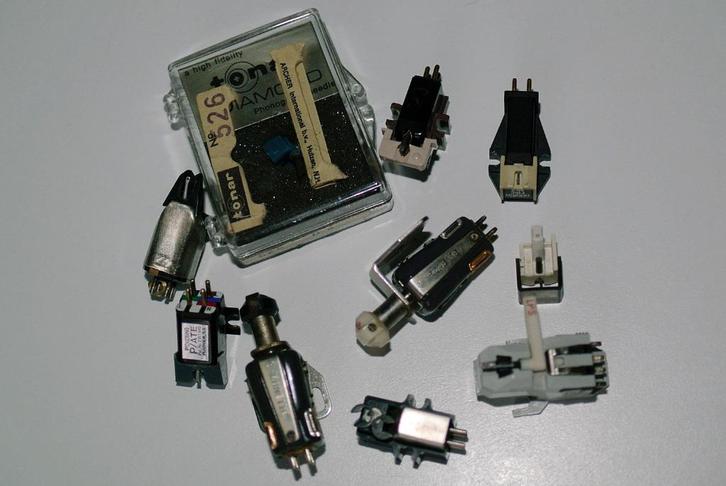 8x Platenspeler Elementen / Cartridges, Audio, Tv en Foto, Platenspelers, Gebruikt, Platenspeler-onderdeel, Overige merken, Ophalen of Verzenden