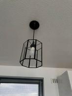 Mooie hanglamp plafondlamp glas metaal industrieel, Ophalen, Gebruikt, Metaal, Minder dan 50 cm