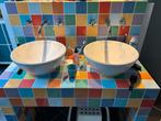 Villeroy & Boch ‘Loop’ wastafels/kommen glans wit keramiek, Ophalen of Verzenden, Gebruikt, Wastafel