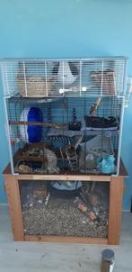 Knaagdierkooi met graafbak, Ophalen, Kooi, Gebruikt, Hamster