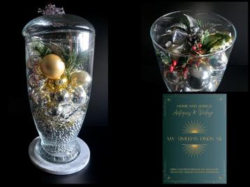 Grote glazen pot met kerstdecoratie kerst - D1PAMA beschikbaar voor biedingen