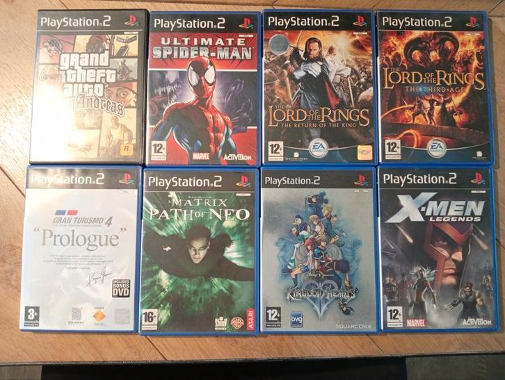 PS2 Games - 7 Stuks, Spelcomputers en Games, Games | Sony PlayStation 2, Gebruikt, Avontuur en Actie, 1 speler, Vanaf 12 jaar