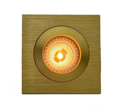 inbouwspot LED FIX-Q goud dim to warm, Huis en Inrichting, Lampen | Spots, Nieuw, Plafondspot of Wandspot, Metaal of Aluminium