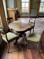 Biedermeier tafel met 4 stoelen, Antiek en Kunst, Ophalen