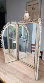 Oude Spiegel met Facetgeslepen Glas, Antiek en Kunst, Ophalen, Overige vormen, 50 tot 100 cm, Minder dan 100 cm
