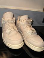 Nike Jordan 4 Retro Blank Canvas - Maat 42, Kleding | Heren, Schoenen, Ophalen of Verzenden, Gedragen, Wit, Sneakers of Gympen