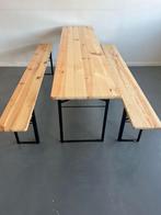 Biertafel set te huur, Ophalen, Zo goed als nieuw, Inklapbaar, Rechthoekig