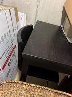 IKEA Bjursta Uitschuifbare Tafel/Bureau met leren stoel, Ophalen, Gebruikt, 100 tot 150 cm, 50 tot 100 cm