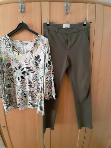 Set Geisha blouse met Freequent broek maat 40/42 beschikbaar voor biedingen