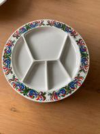 Vintage fondueborden, Ophalen, Gebruikt, Porselein, Overige stijlen