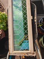 gekleurd glas wit Groen dubbel beglazing, Doe-het-zelf en Verbouw, Kozijnen en Schuifpuien, Ophalen of Verzenden, Gebruikt, Hout