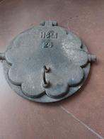 Oude gietijzeren Wafelijzer H&M 24, Antiek en Kunst, Ophalen