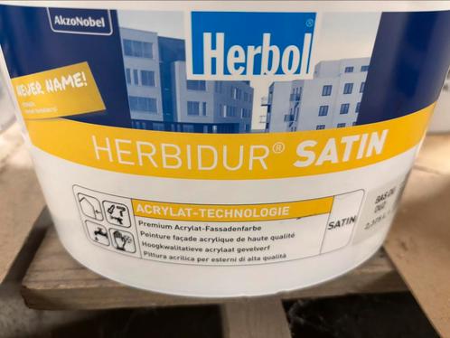 Herbol Herbidur taupekleurige muurverf voor buiten 2,5liter, Hobby en Vrije tijd, Schilderen, Nieuw, Acrylverf, Ophalen