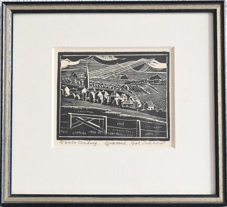 Bob Lokhorst gravure, Antiek en Kunst, Kunst | Etsen en Gravures, Ophalen of Verzenden